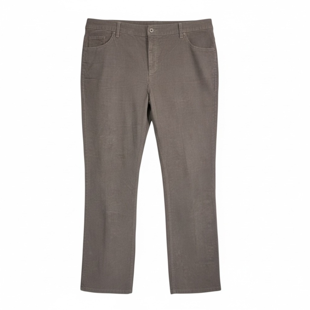 St. John's Bay Straight Fit‎ Secretly Slender Tan Corduroy Pants Plus Size 18W